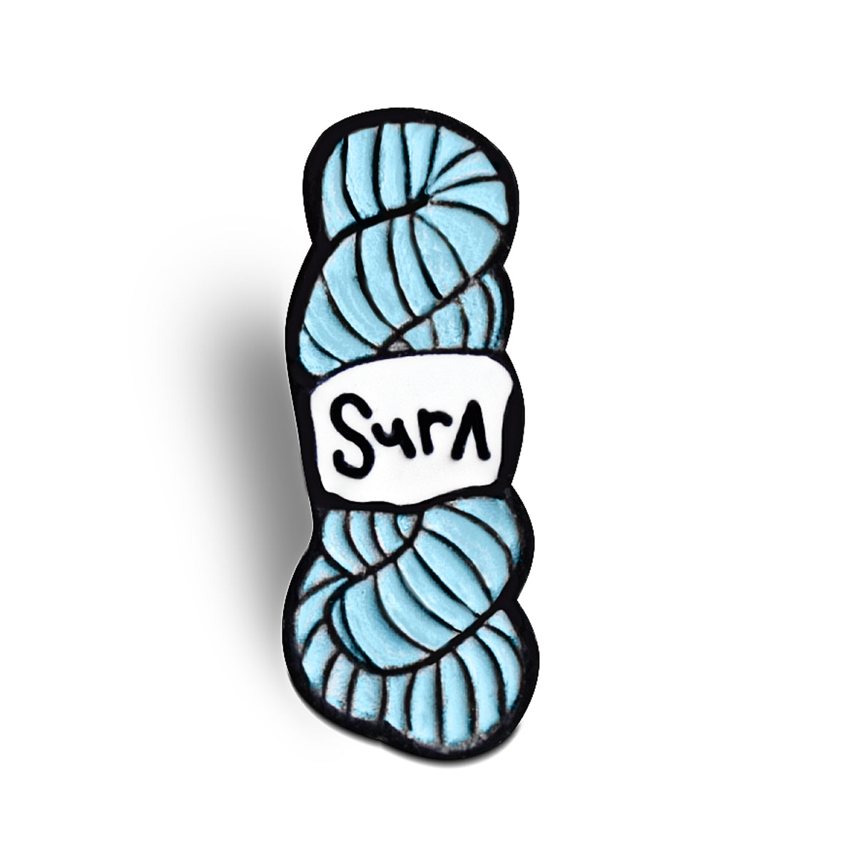 Knitters ENAMEL PIN | SURA skein