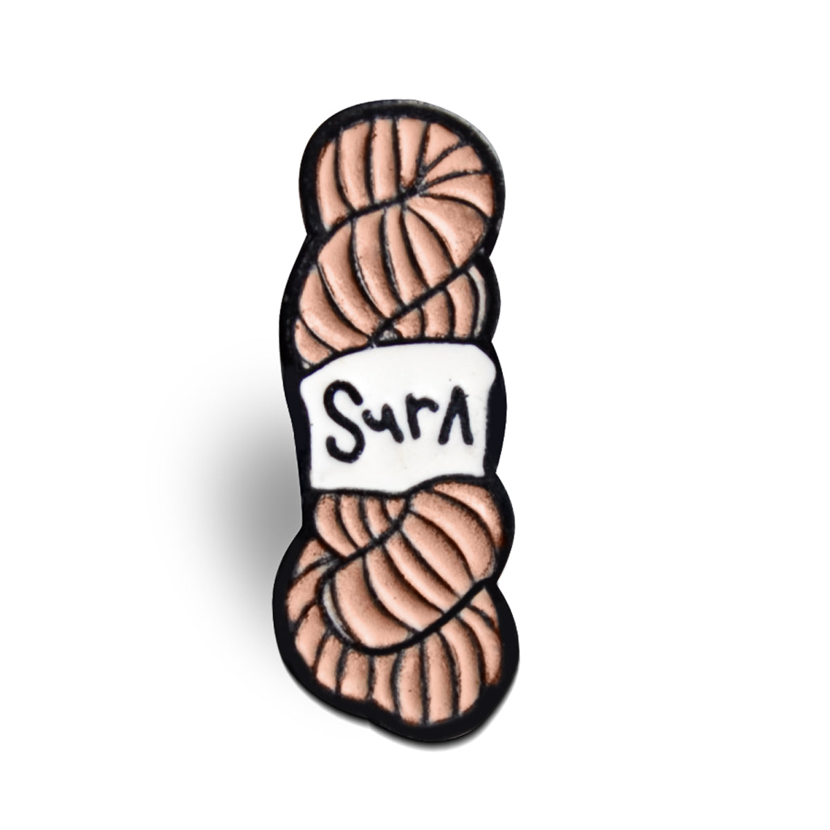 Knitters ENAMEL PIN | SURA skein